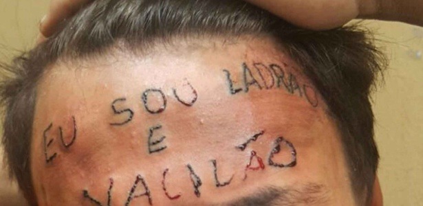 adolescente tem testa tatuada apos ser acusado de roubo em sao bernardo do campo na grande sao paulo