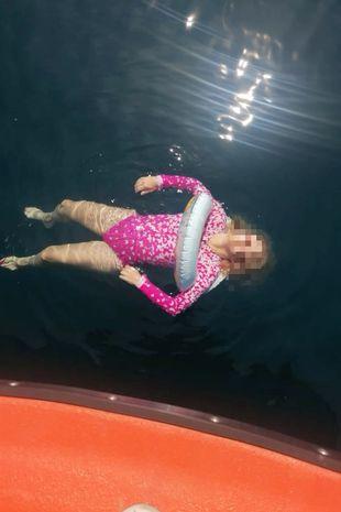 Nicole foi dar um mergulho mas o mau tempo a levou mais longe do que o esperado