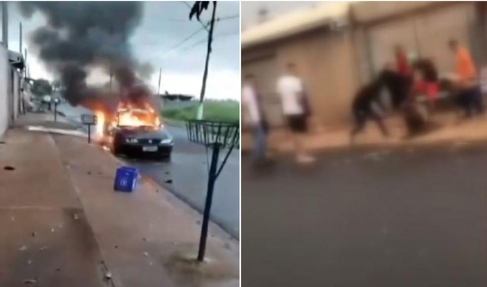 Aps descoberta de traio carro incendiado e homem agredido em Araraquara Foto Reproduo